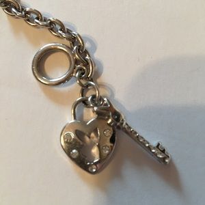Playboy Chain Bracelet jewelry key heart lock